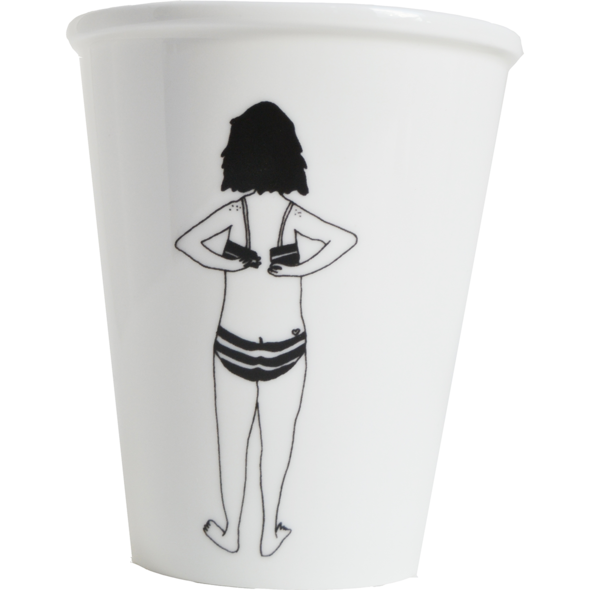 cup/beker bikini girl