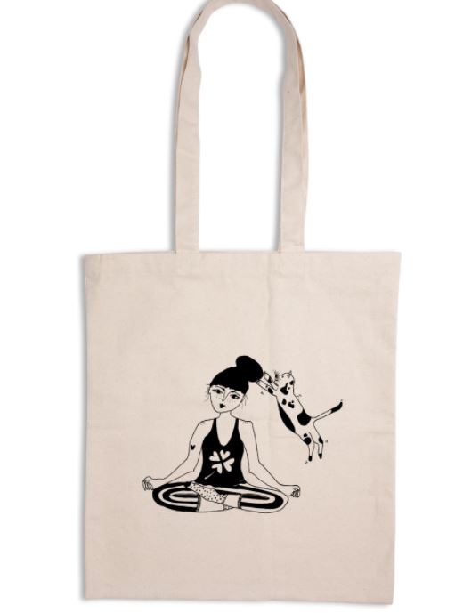 tote bag zen with cats