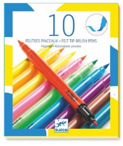 10 penseelstiften - geel 