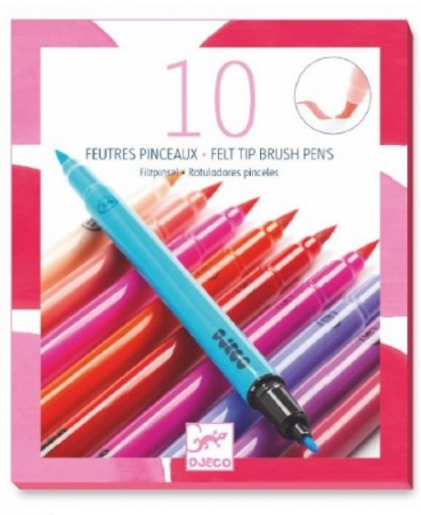 10 penseelstiften - roze 